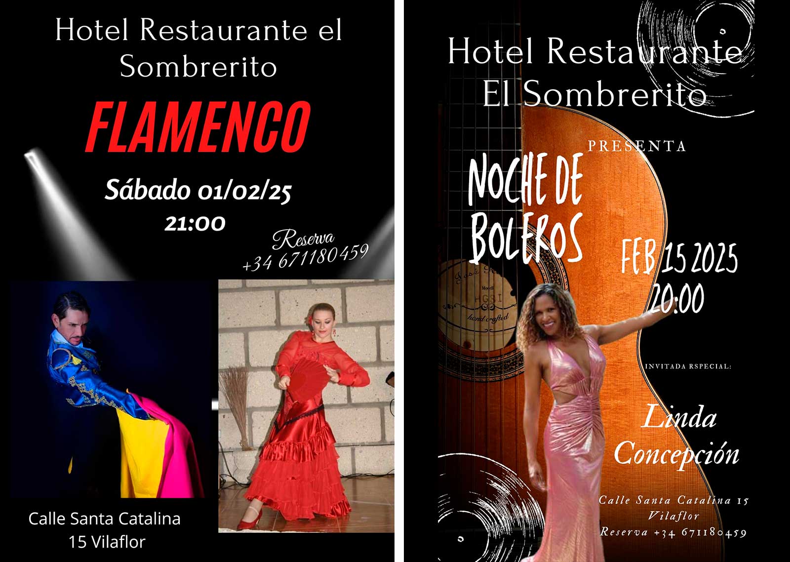 Febrero 2025 - Noches de Flamenco y Bolero en el Hotel El sombrerito